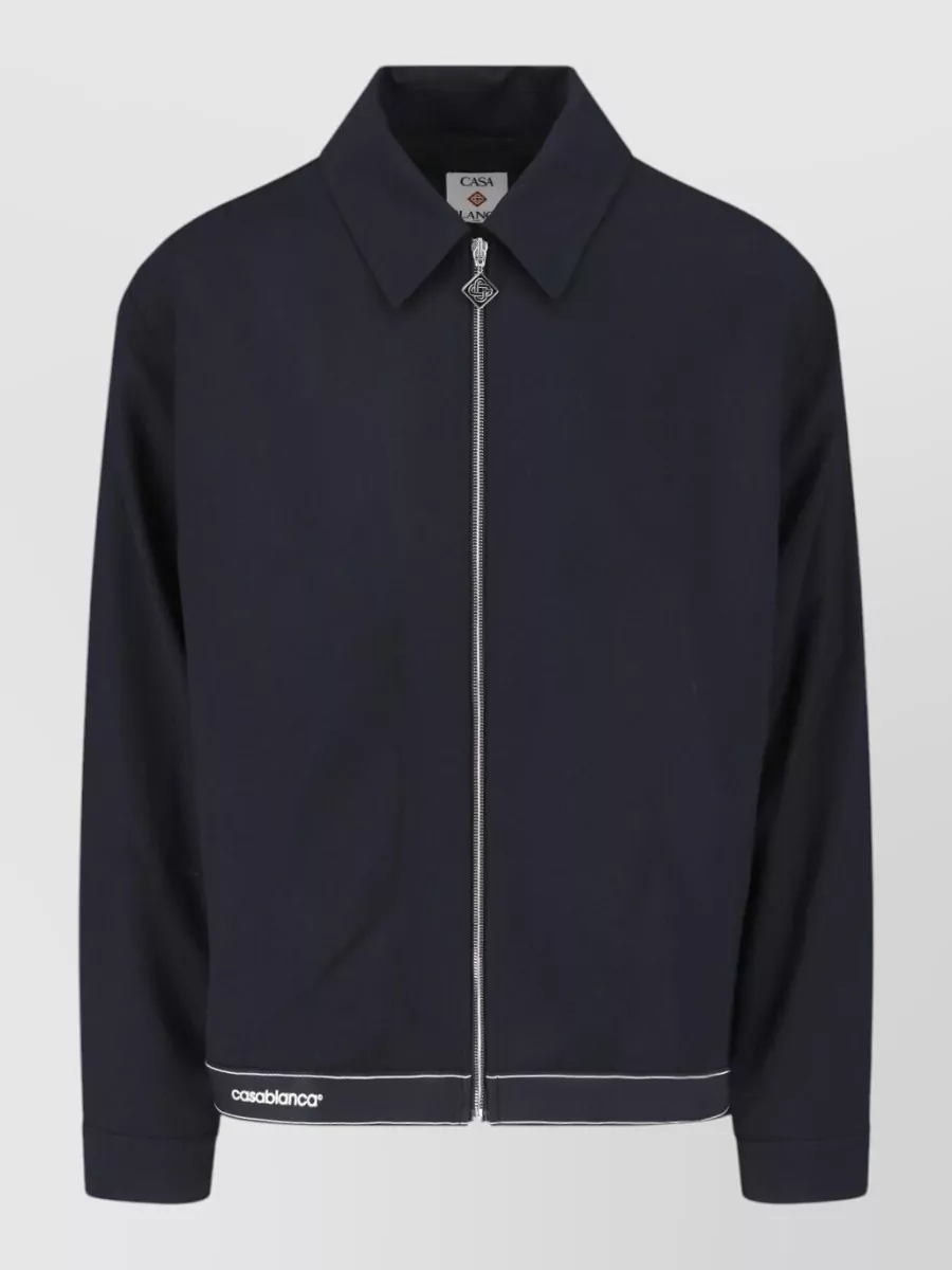 Casablanca virgin wool single-breasted coat
