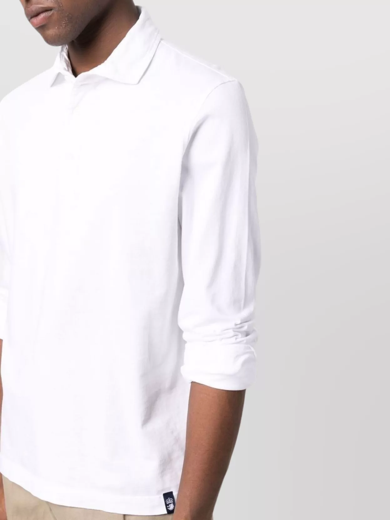 Drumohr Polo Shirt With Long Sleeves And Collar