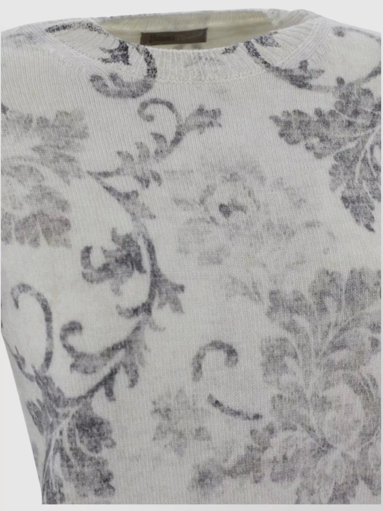 Herno Floral Print Crew Neck Sweater