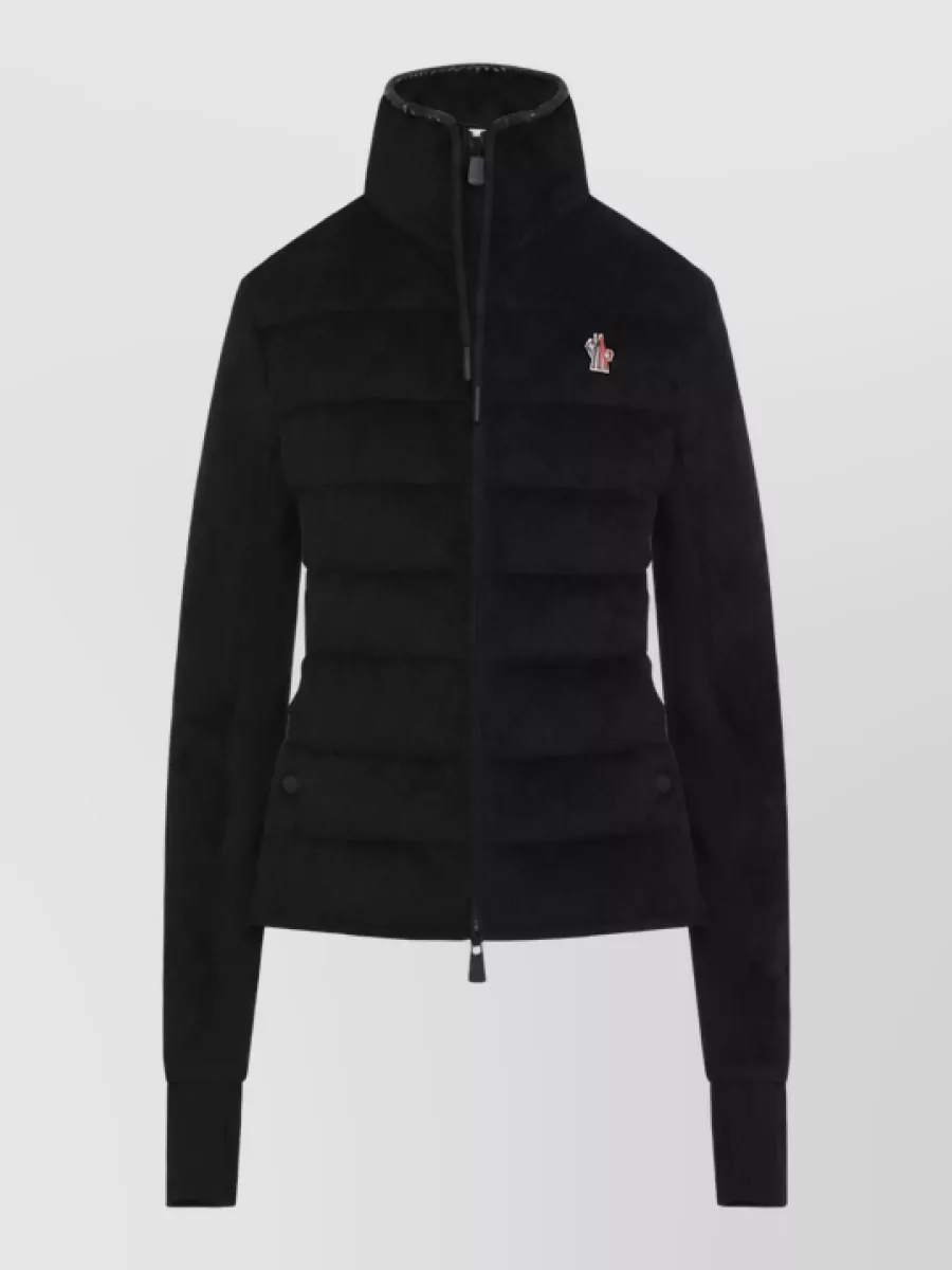 Moncler Grenoble Down quilted zip up cardigan