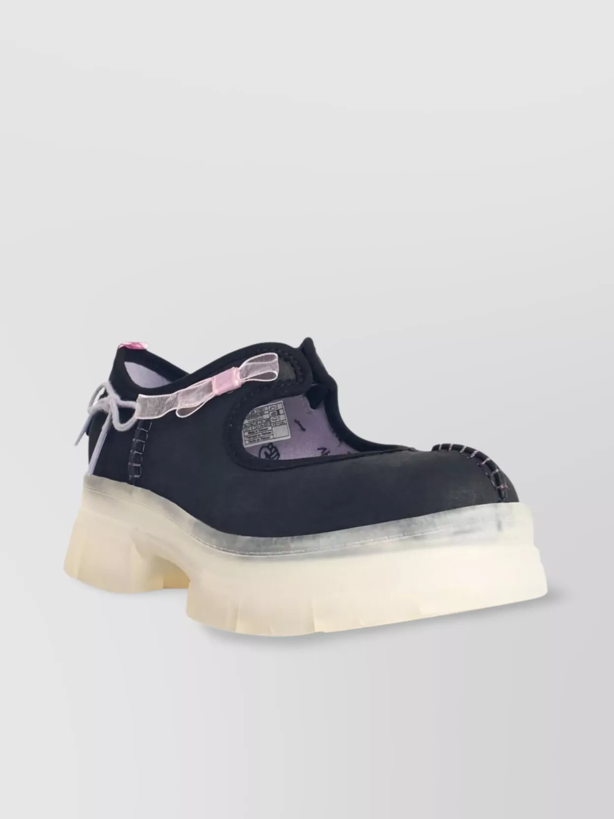 Ugg bow-embellished mary jane lace-up shoes