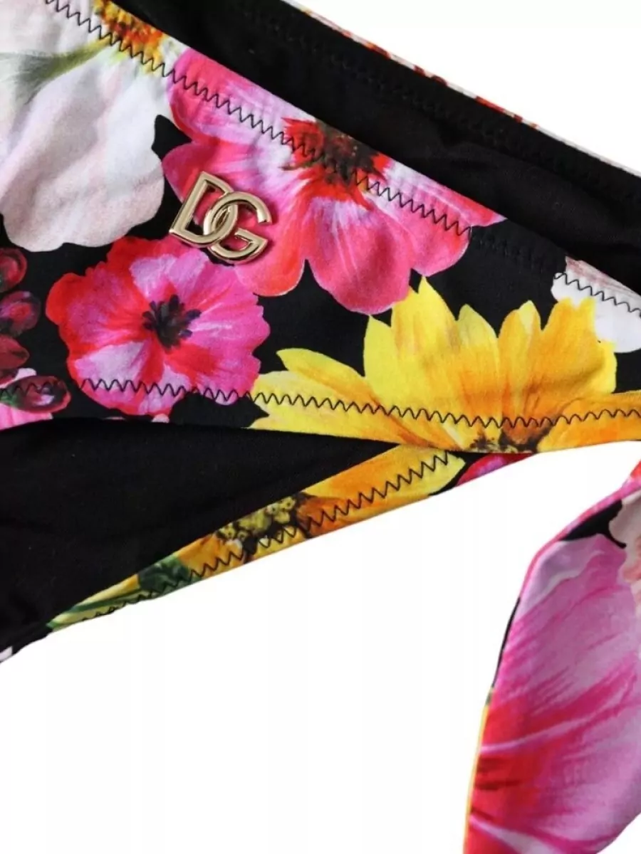 Dolce&Gabbana Floral-Print Bikini Bottoms