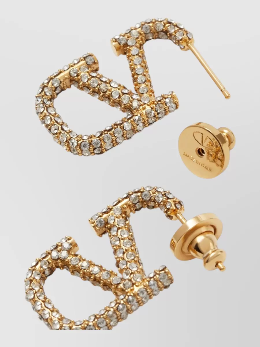 Valentino Garavani crystal-embellished earrings