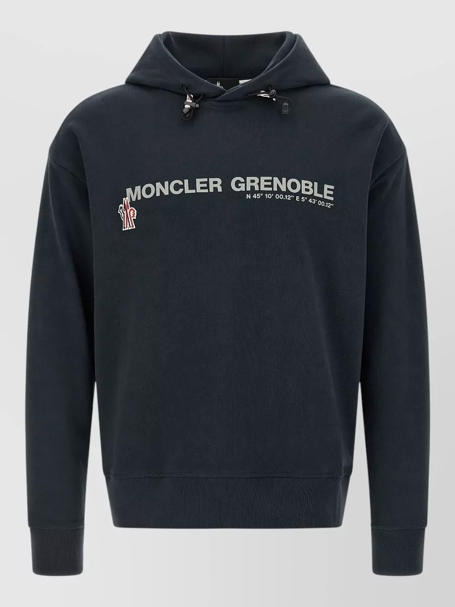 Moncler Grenoble cotton logo-print hoodie