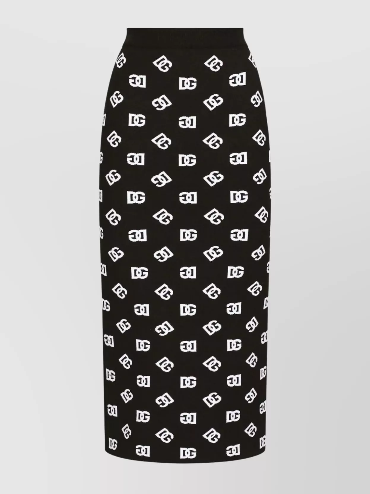Shop Dolce & Gabbana Dg Logo Jacquard Skirt