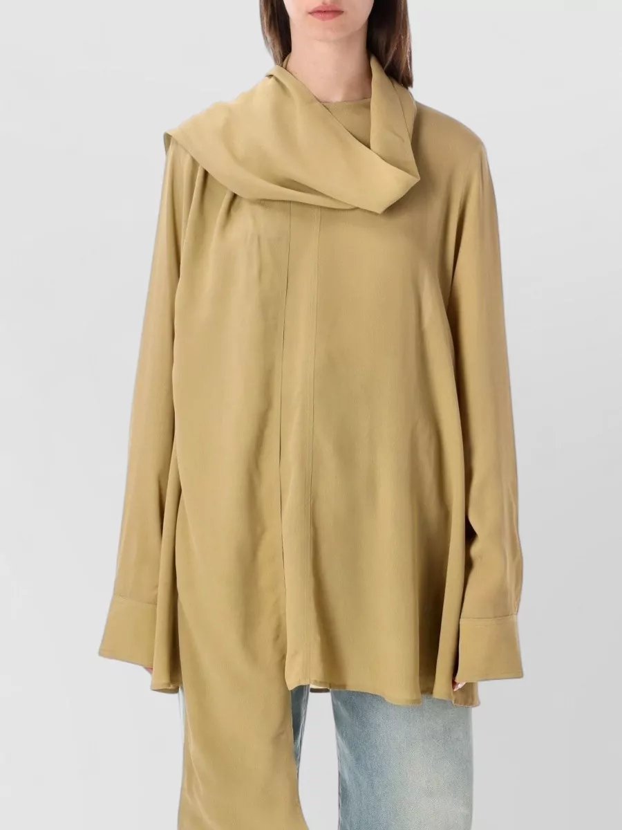 Totême draped scarf blouse