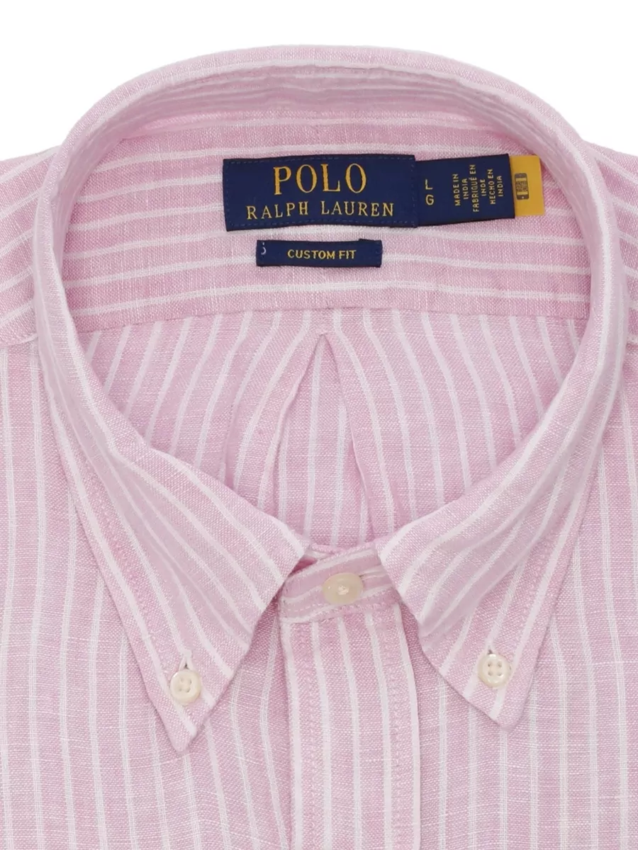 Ralph Lauren Striped Linen Long-Sleeve Shirt