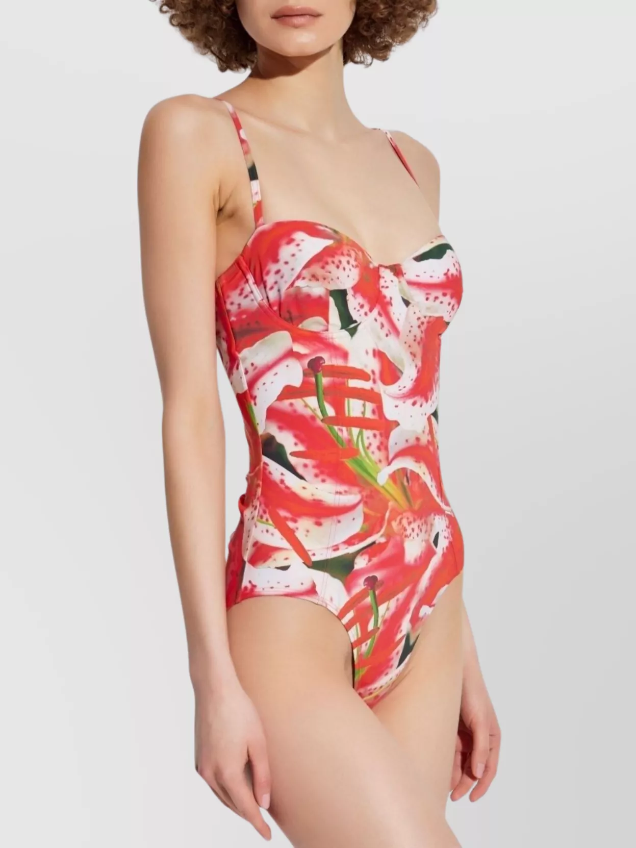 Tory Burch Floral Print One Piece Swimsuit