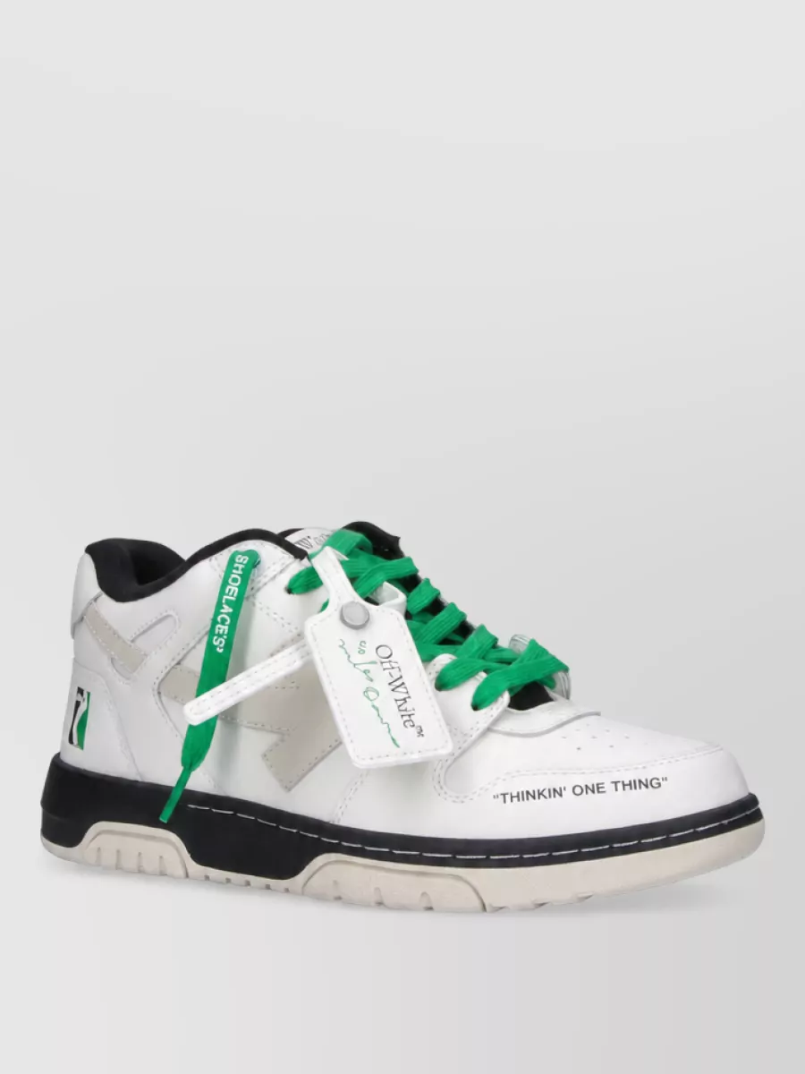 Off-White leather low-top sneakers