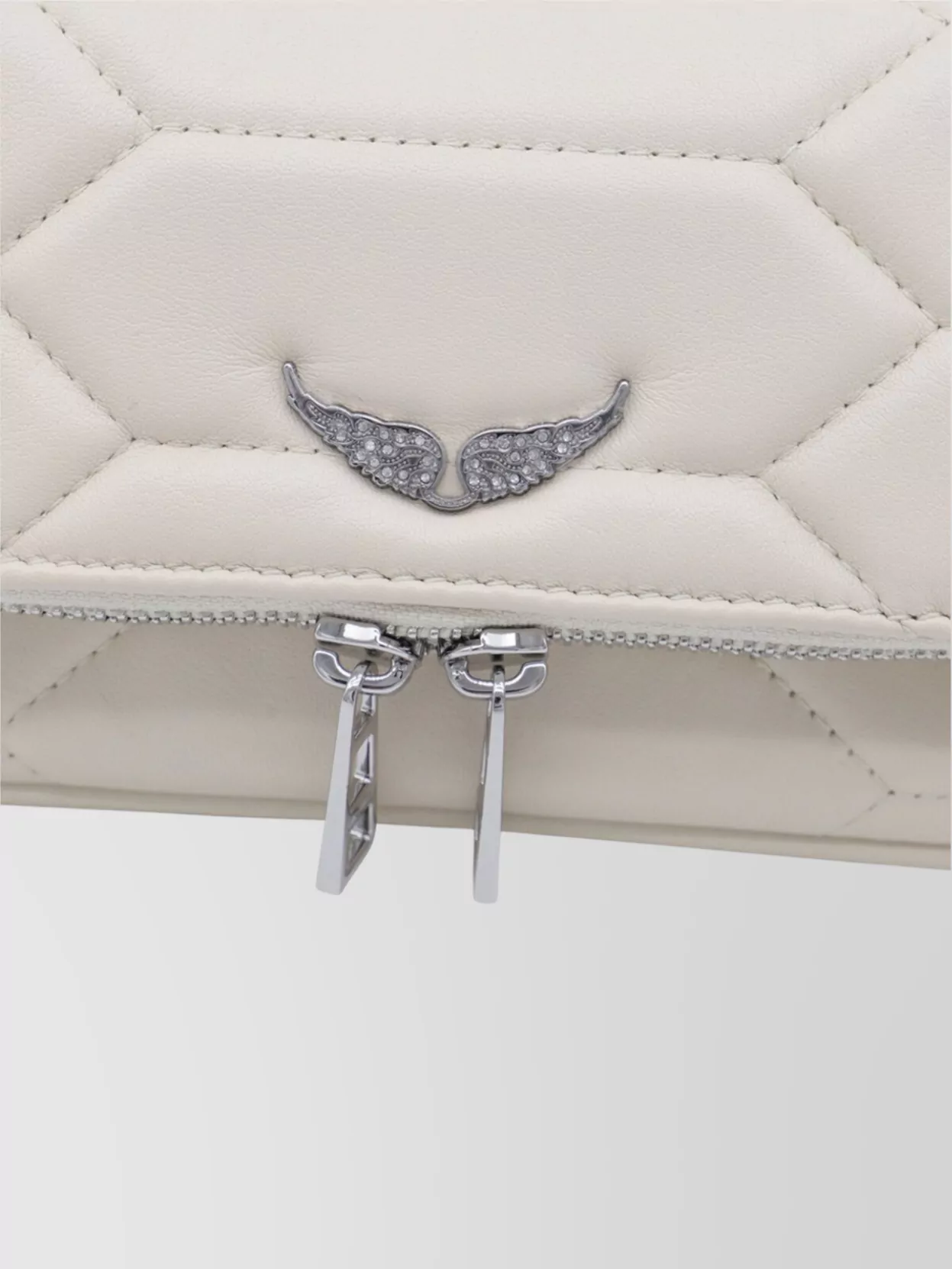 Zadig & Voltaire Quilted Chain Strap Shoulder Bag With Wing Embellishment