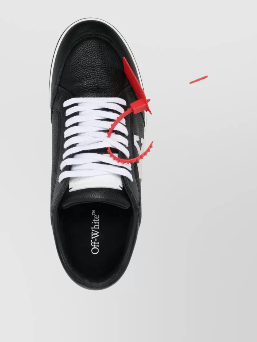 Off-White Leather Low-Top Sneakers