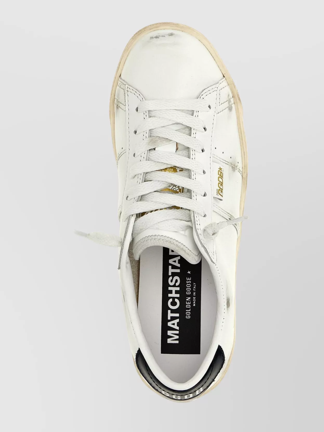 Golden Goose Distressed Low-top Rubber Sole Sneakers