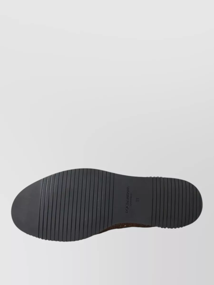Dolce&Gabbana Woven Leather Espadrilles