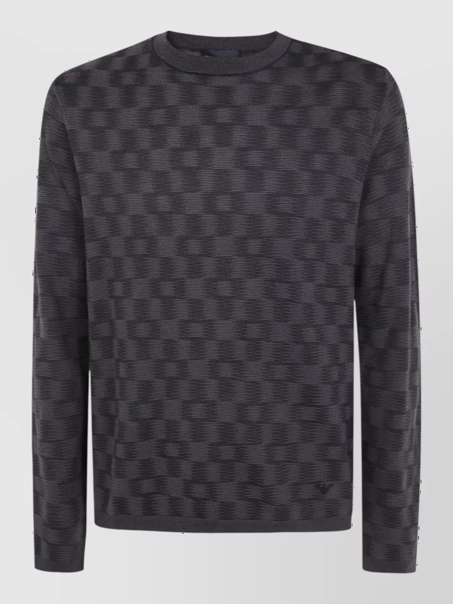 Emporio Armani Virgin Wool Crew-Neck Sweater