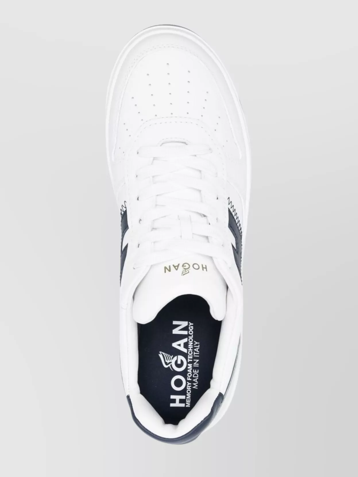 Hogan Leather Sneakers Perforated Detailing