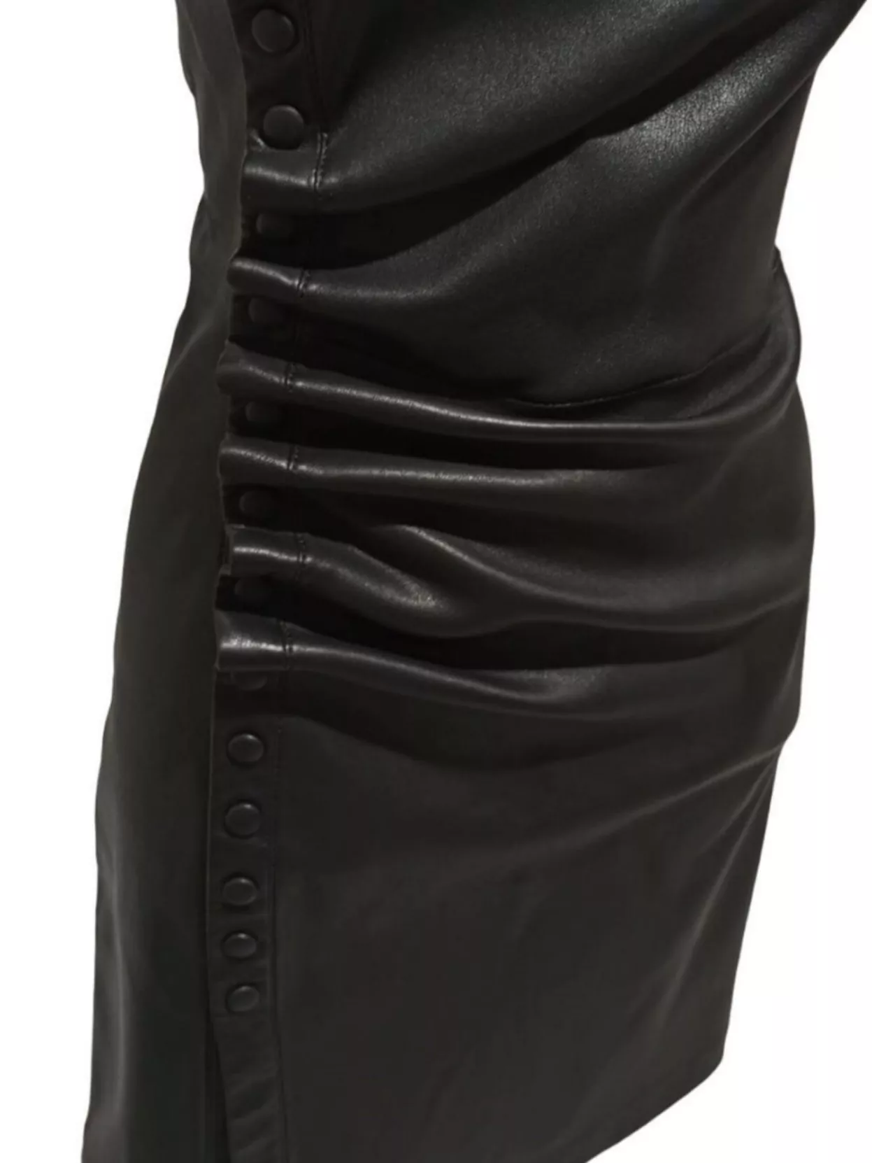 Paco Rabanne Short Dress Leather Snaps