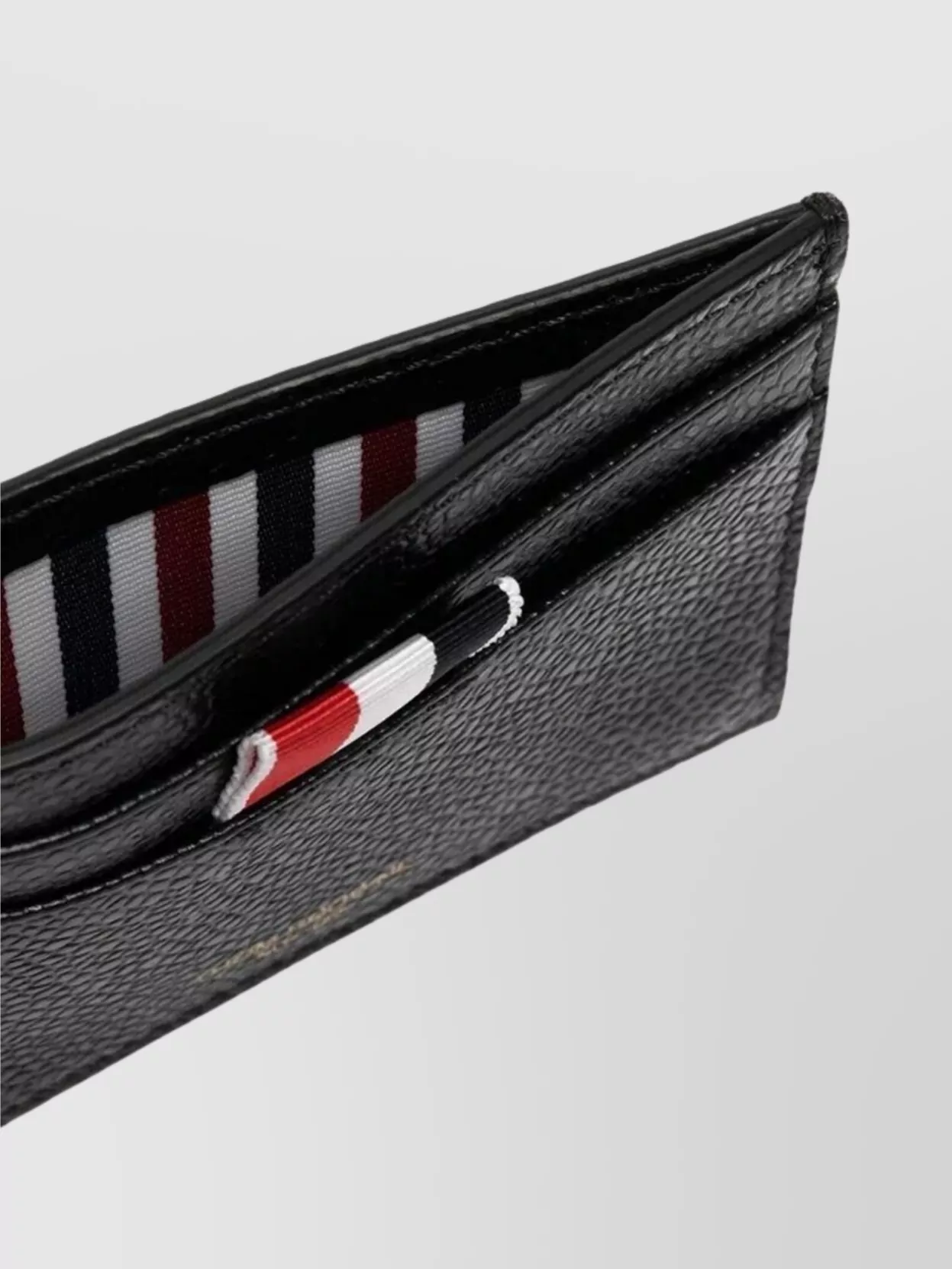 Thom Browne Double Sided Card Holder With Gg Tab