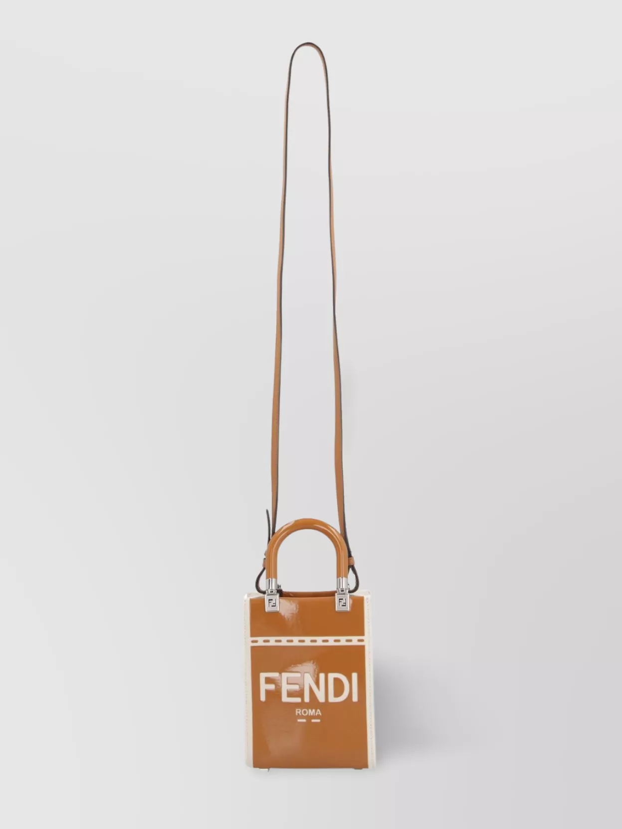 Fendi Mini Sunshine Crossbody Satchel With Adjustable Strap