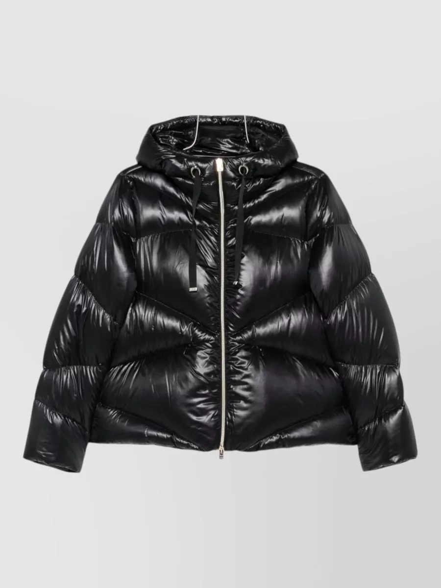 Herno quilted drawstring hood down jacket