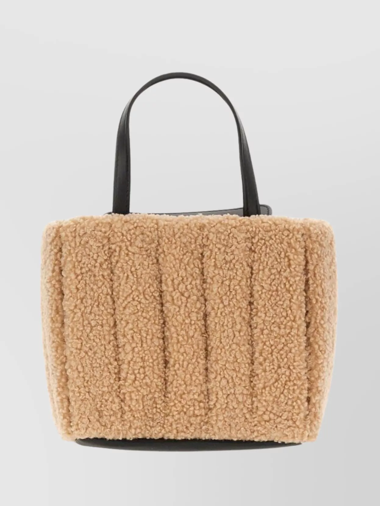 Themoirè Shearling Texture Tote Bag