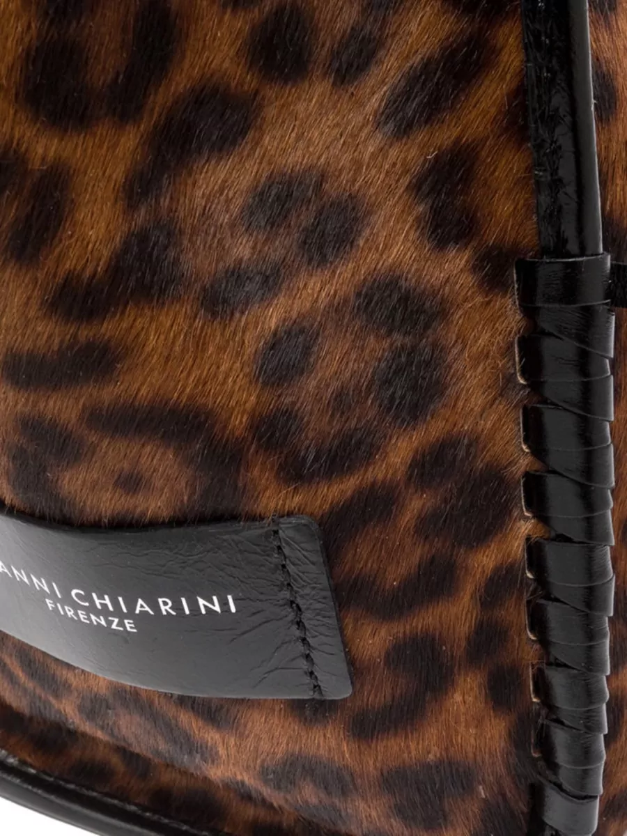 Gianni Chiarini Calfskin Animal-Print Shoulder Bag