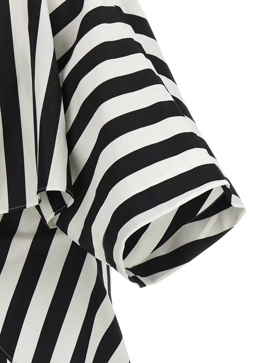 Jacquemus Moisson Tunic Shirt Asymmetric Hem Stripes