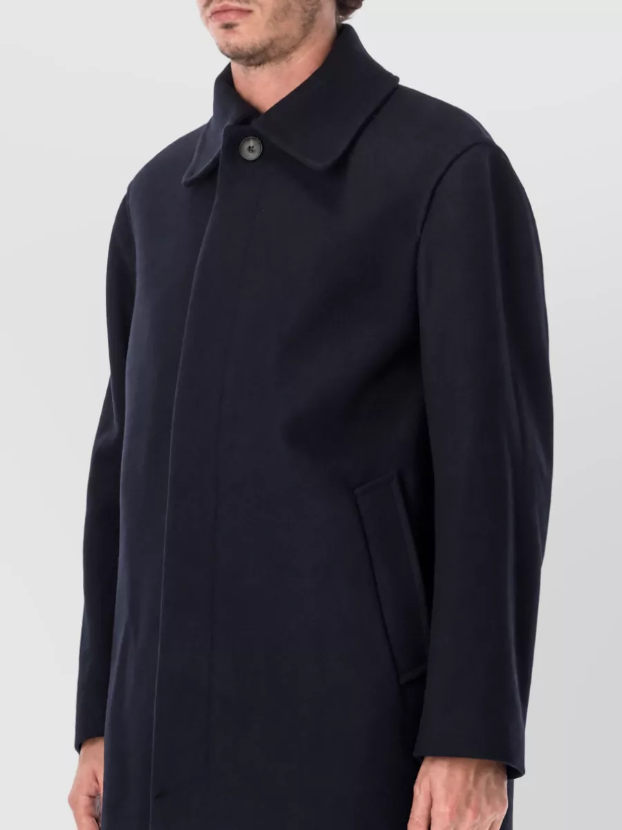 Sunflower Wool Relaxed-Fit Single-Breasted Coat