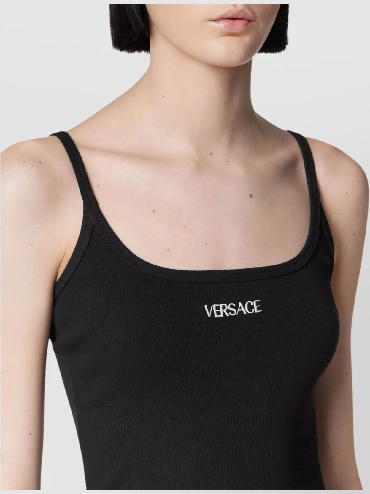 Versace Logo-embroidered Tank Dress