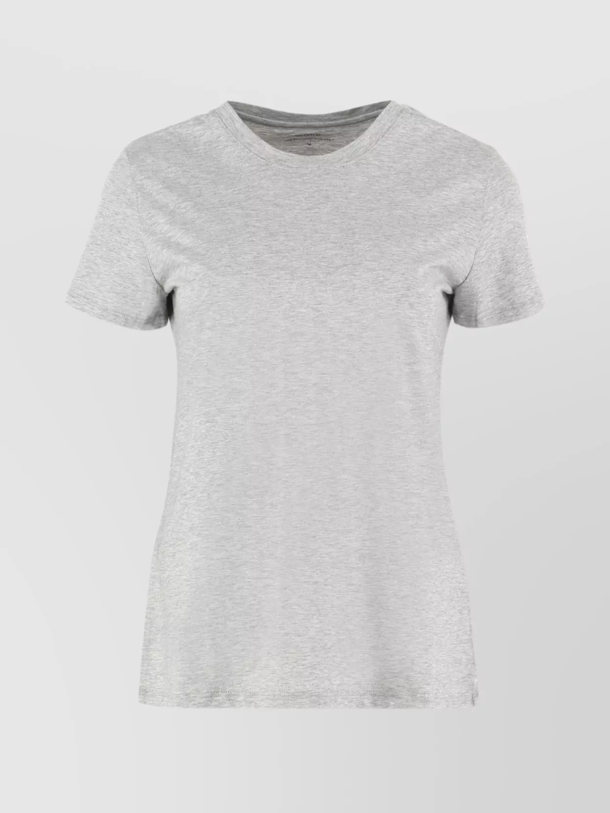 Vince Essential Crewneck Pima Cotton Tee In Gray