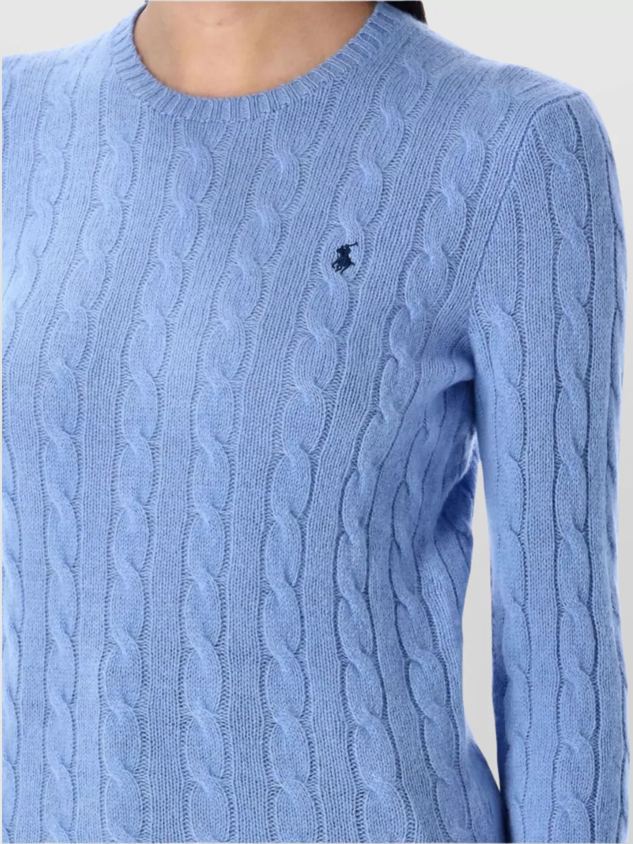 Ralph Lauren Cable Knit Crew Neck Long Sleeve Sweater