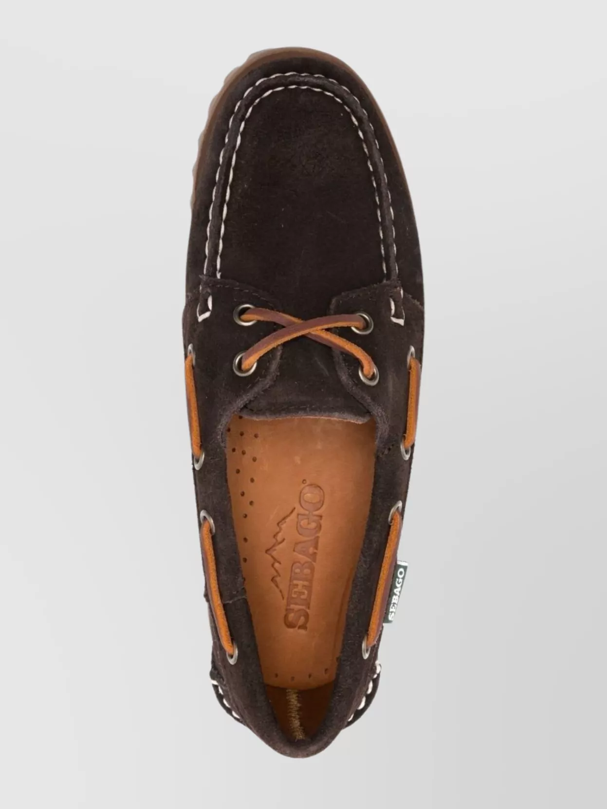 Sebago Suede Loafers With Rubber Sole And Stitching