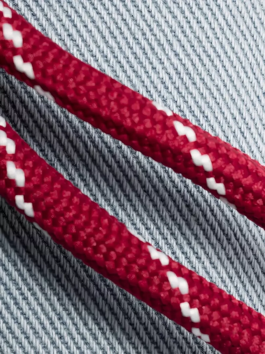 Miu Miu Gabardine Pouch Logo Embroidery Woven Wristlet