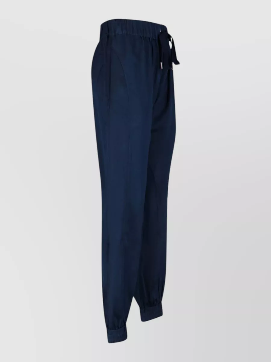 Sa Su Phi silk straight-leg track pants