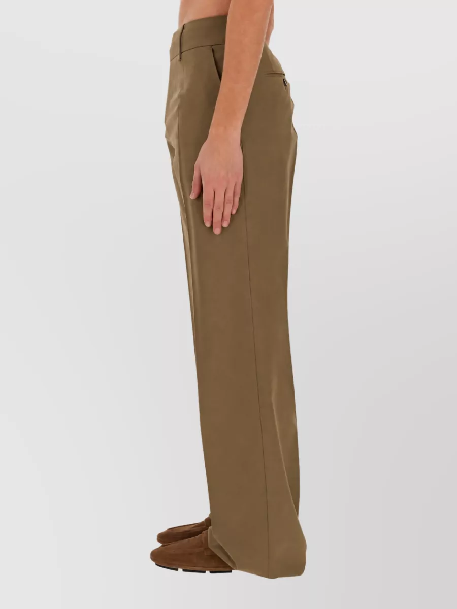 Dolce&Gabbana Virgin wool wide-leg tailored trousers