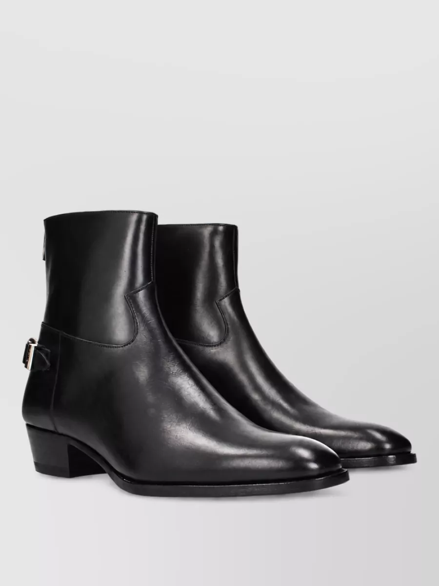Celine Leather Ankle Boots