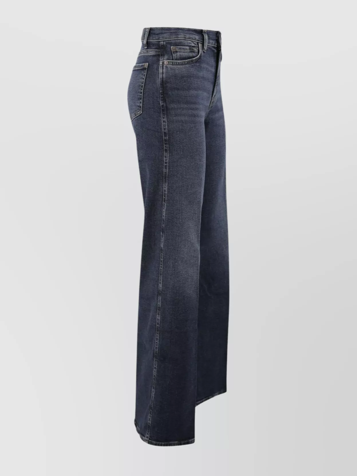 7 For All Mankind High-Rise Wide-Leg Jeans Elastic Waist