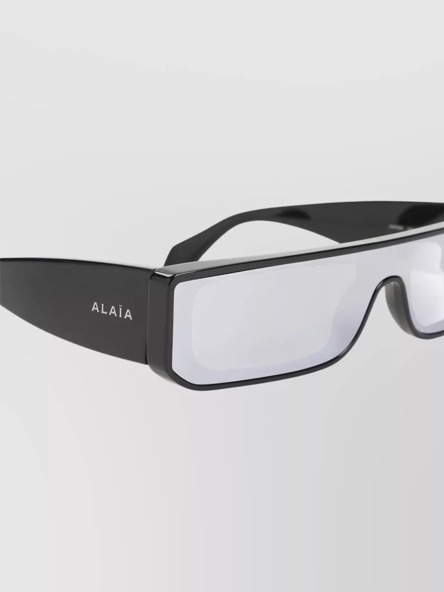 Alaïa Rectangular Shield Sunglasses