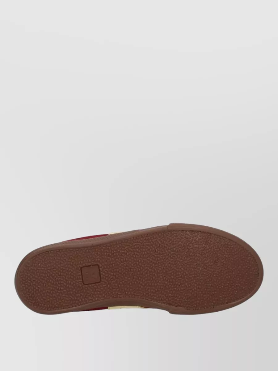 Veja Suede Sneakers With Rubber Sole And Heel Tab
