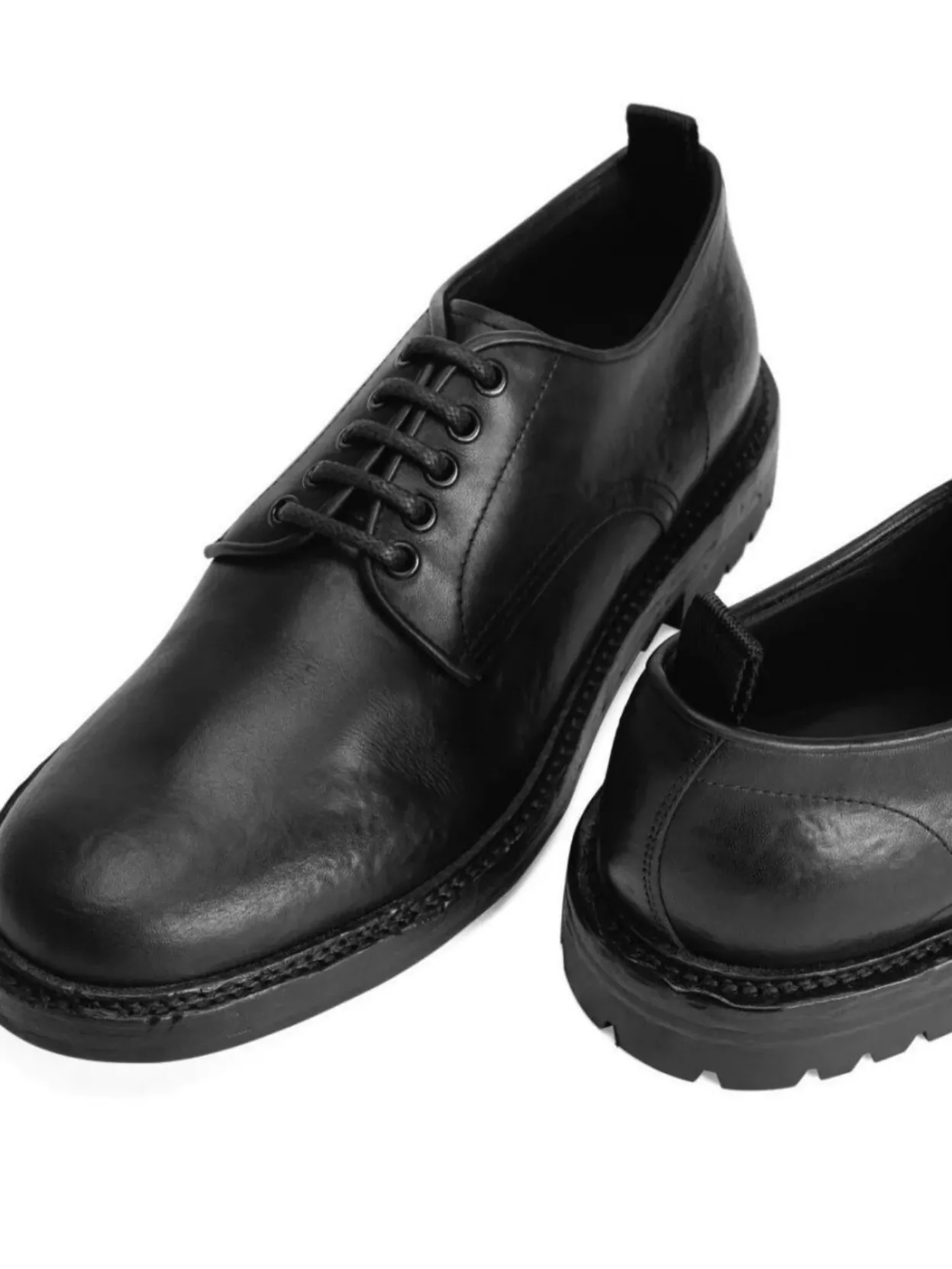 Dolce&Gabbana Chunky Sole Leather Derby Shoes