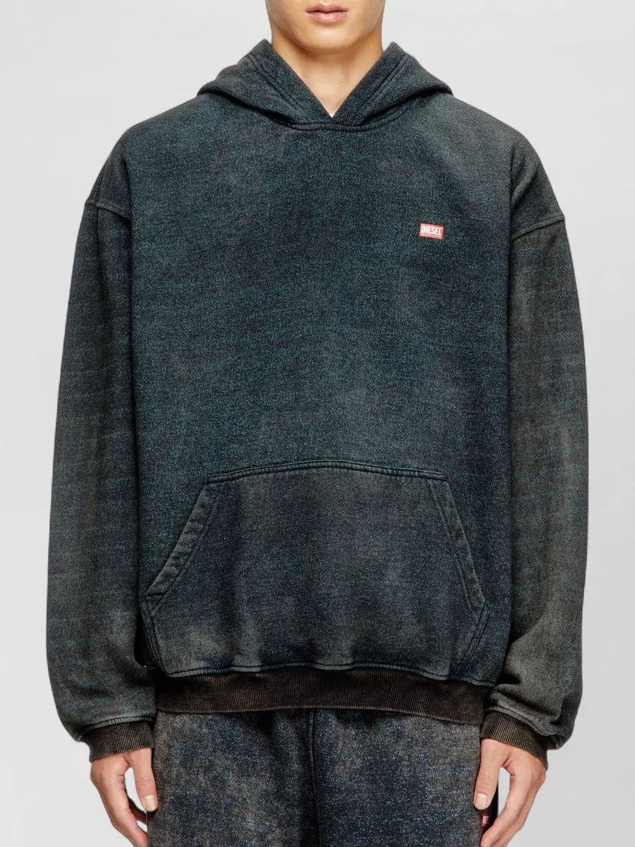 Diesel Logo Print Hooded Sweatshirt