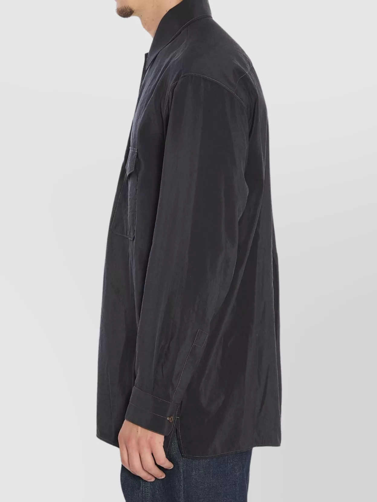 Lemaire Versatile Collar Shirt Featuring Pockets