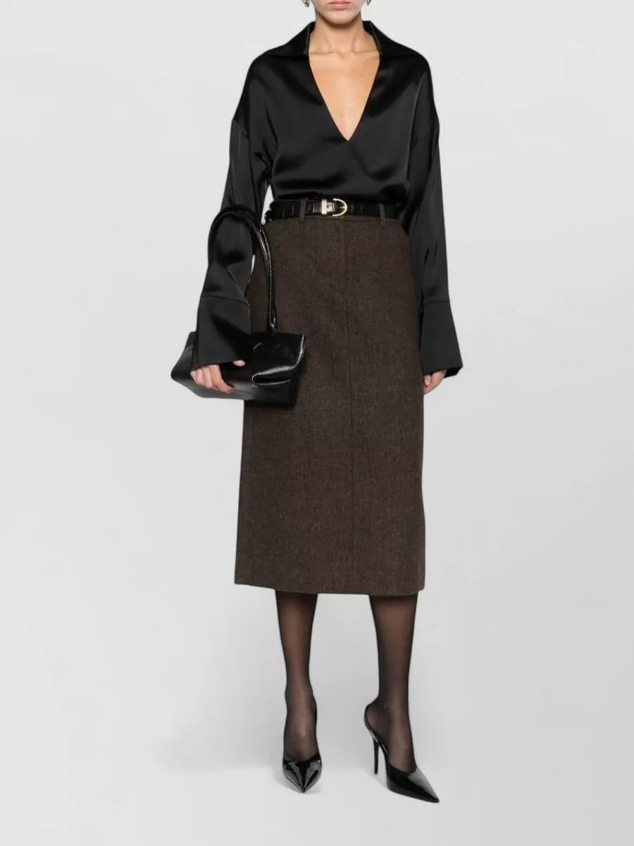 Dunst Midi Straight Skirt