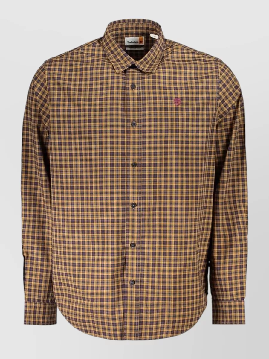 Timberland cotton checked long-sleeve shirt