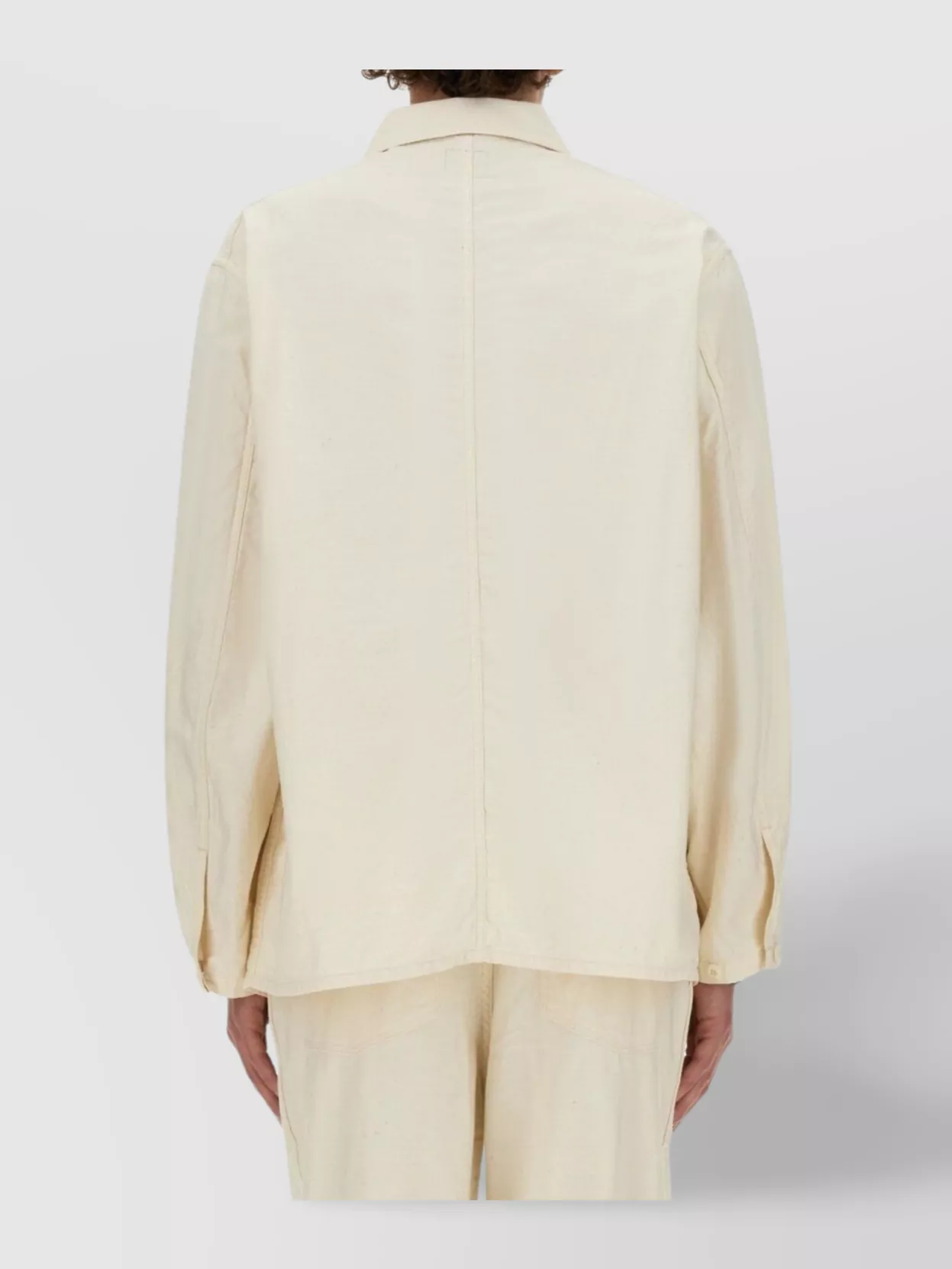 NEEDLES COTTON SHIRT EMBROIDERED DETAIL FRONT POCKETS 