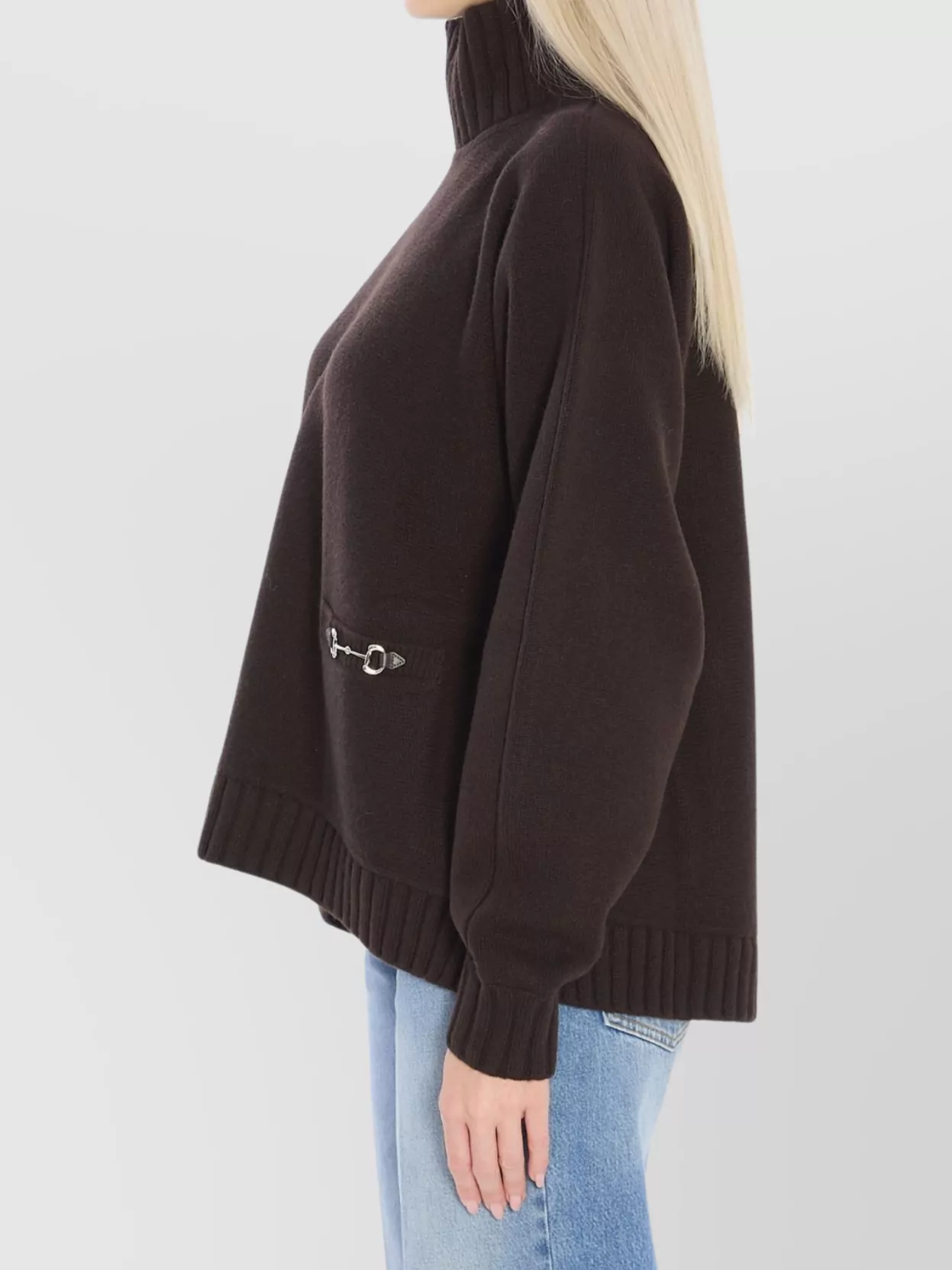 Gucci Knit Sweater Featuring Horsebit Accents