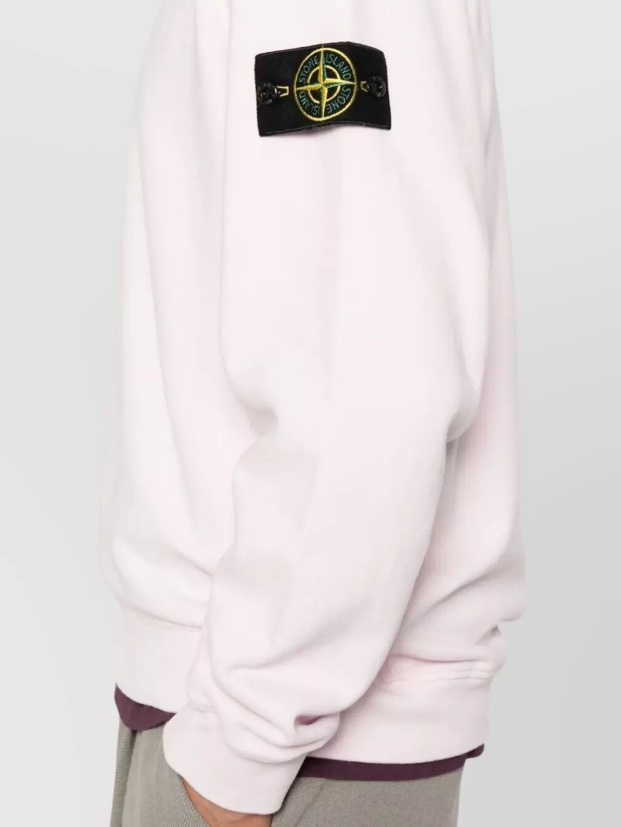 Stone Island Cotton Fleece Crew Neck Sweatshirt