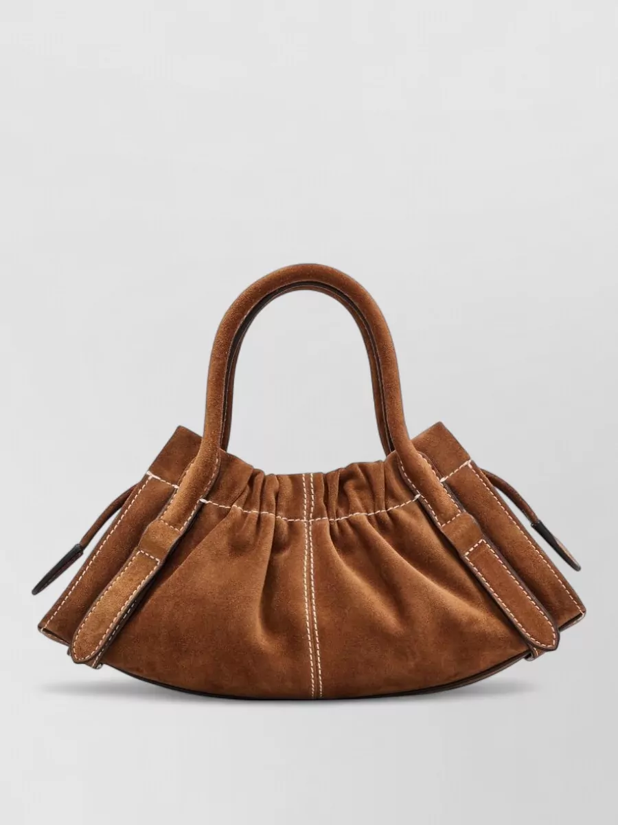 Marc Jacobs The Satchel Small Suede Leather Shoulder Bag