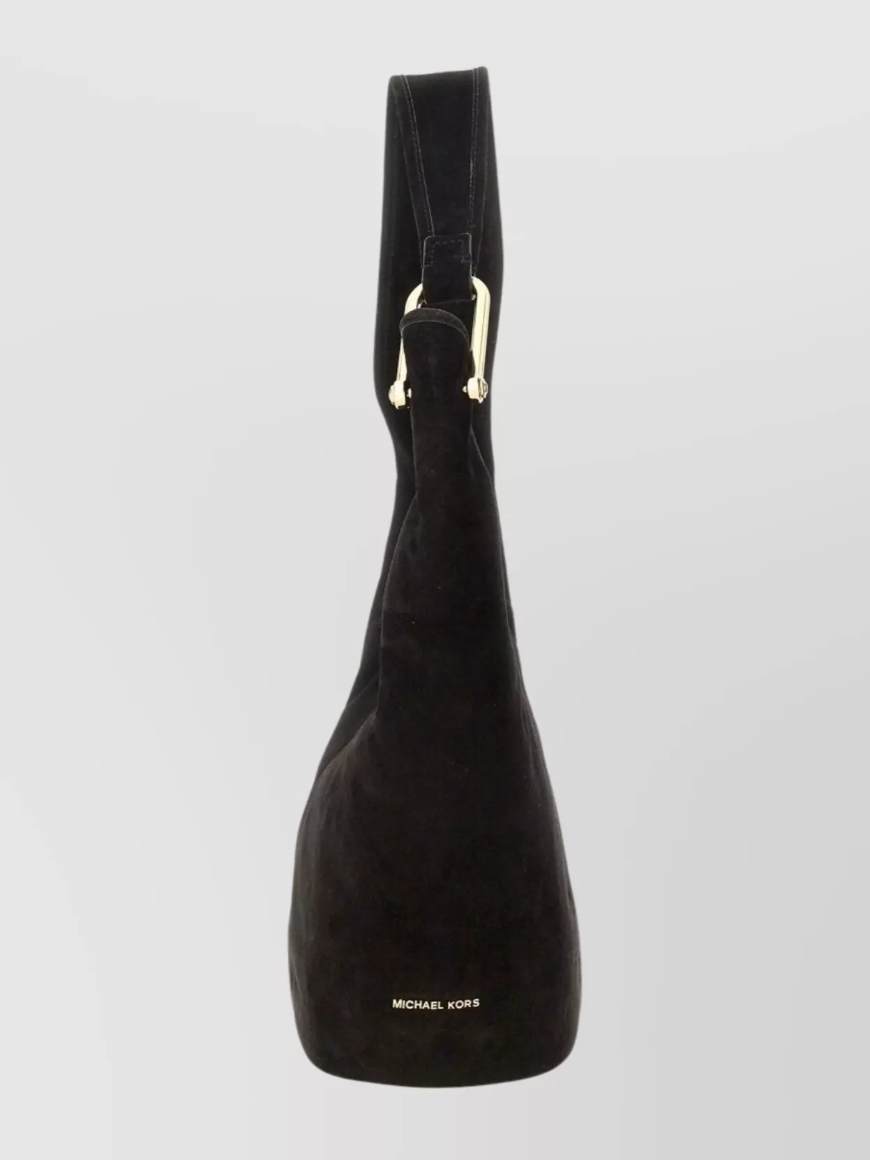 Michael Kors Suede Shoulder Bag Gold Hardware