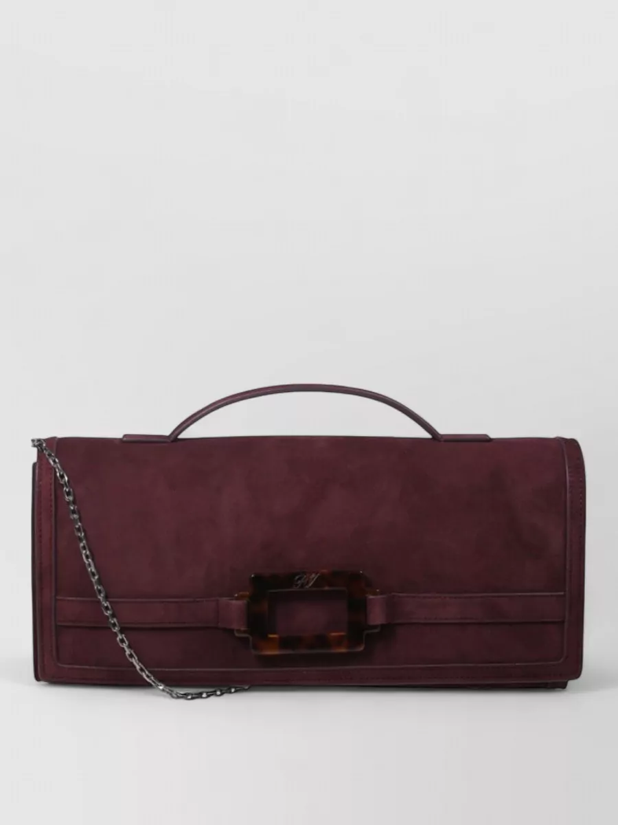 Roger Vivier leather clutch bag