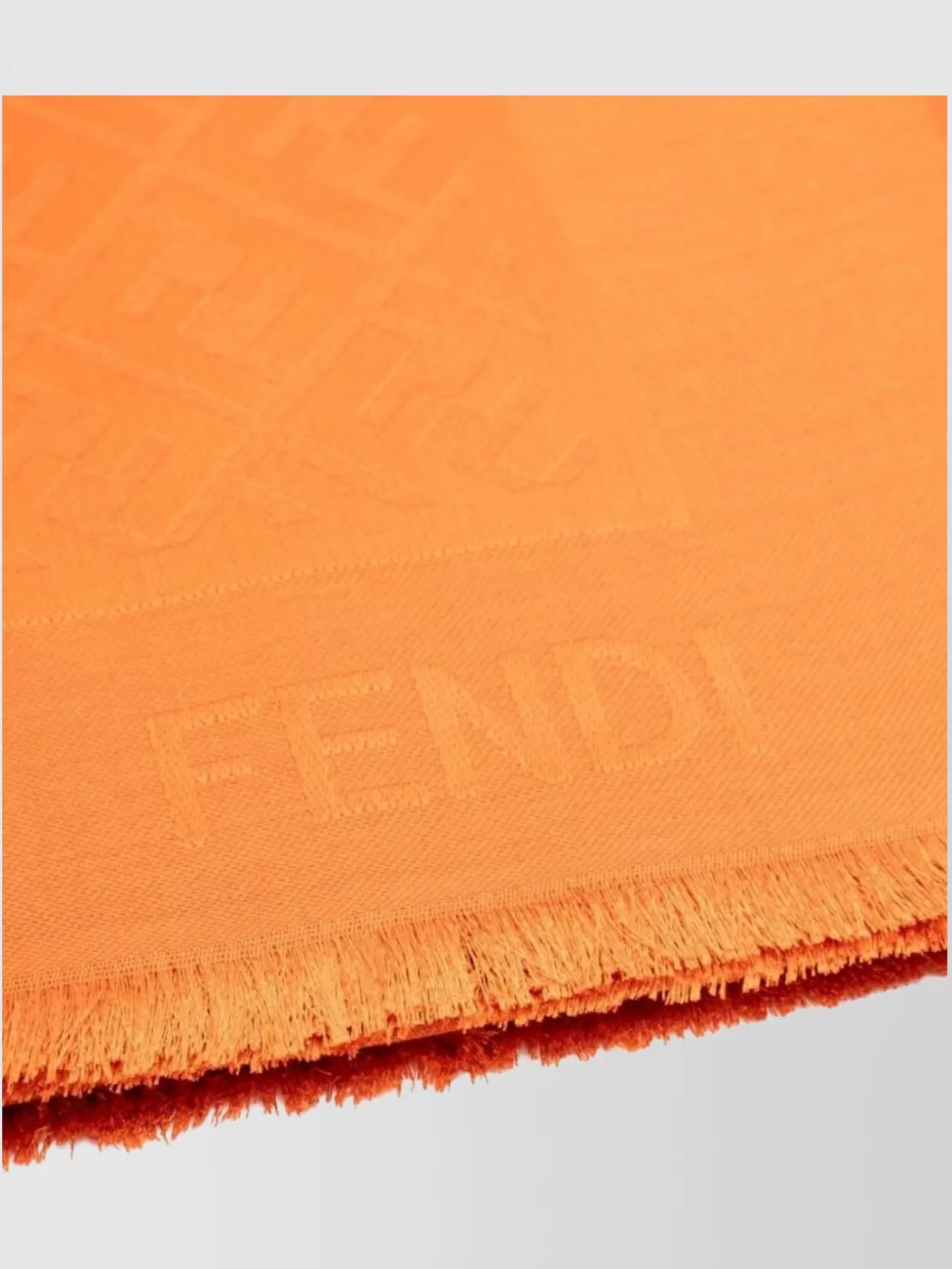 Fendi Ff Wool And Silk Scarf